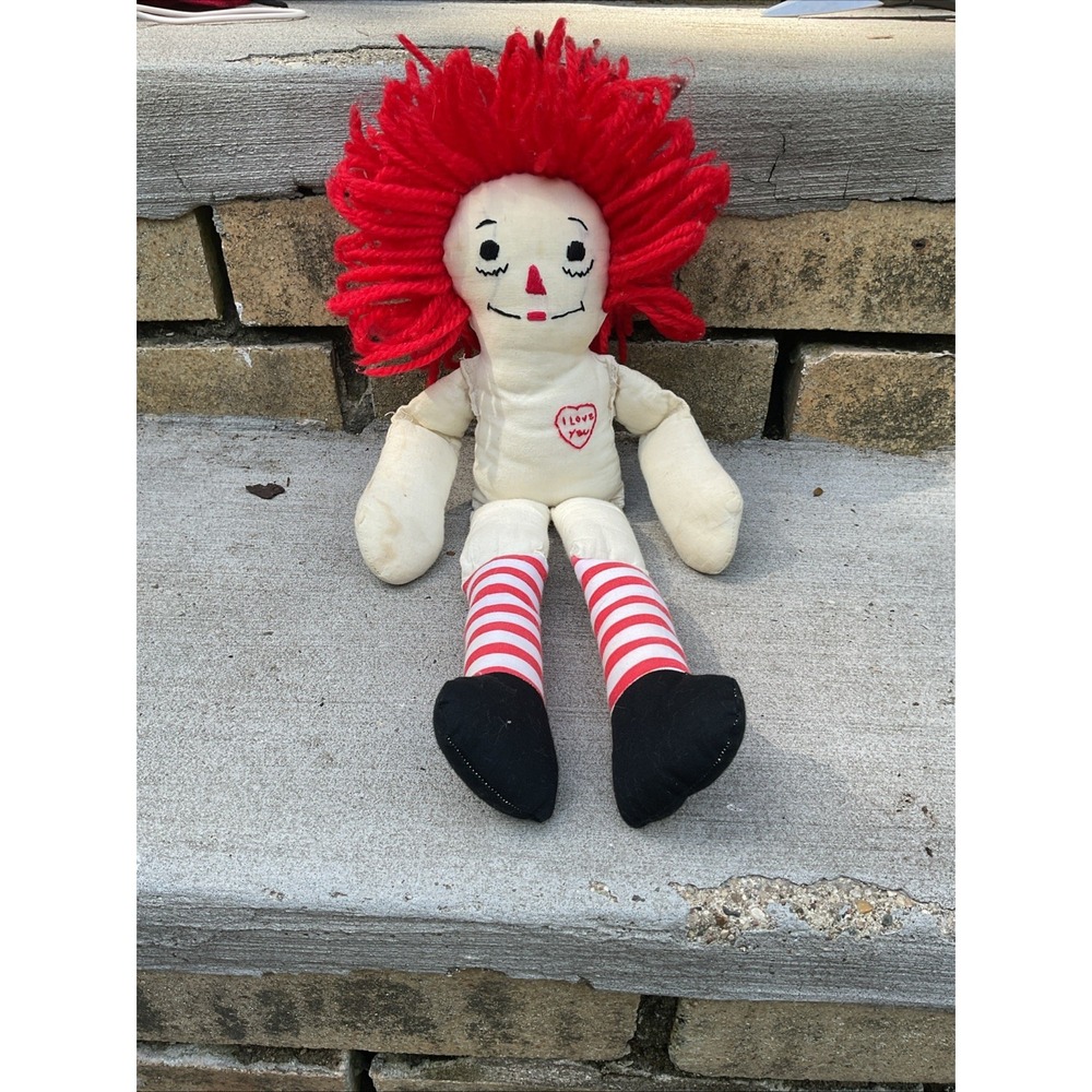 Raggedy Ann (NO CLOTHES)  Plush Stuffed Animal Toy 18"